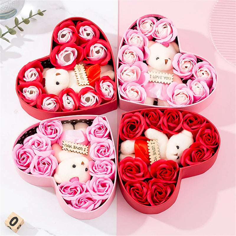 Rose Red Heart Gift Box Collection