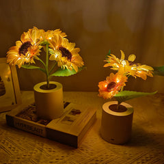 Rechargeable Sunflower Led Simulation Night Light Table