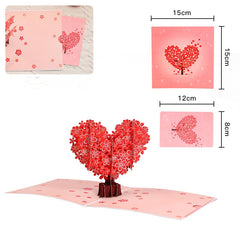 Stereoscopic Love Cards for Valentine's Day