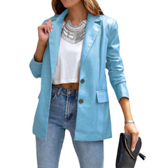 Long Sleeve Button Cardigan Coat For Women