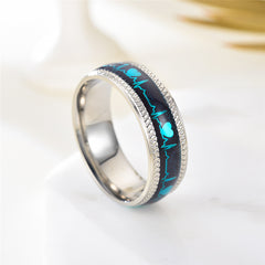 ECG Stainless Steel Men's Ring