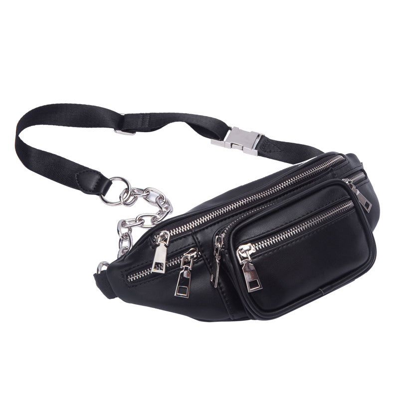 Diagonal Chain Trendy Waist Bag Unisex