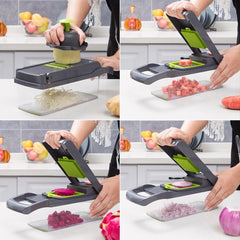 Versatile 12-in-1 Vegetable Chopper Slicer