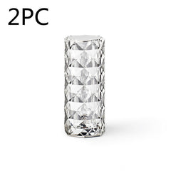 Nordic Crystal Lamp USB Table Lamps Bedroom Touch Dimming Atmospher