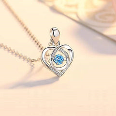 925 Beating Heart-shaped Necklace Women