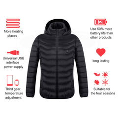 USB Heated Jacket Winter Thermal Comfort