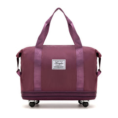 Double-Layer Universal Wheel Travel Handbag