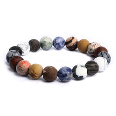 Stone Solar System Eight Planets Bracelet