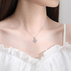 925 Beating Heart-shaped Necklace Women