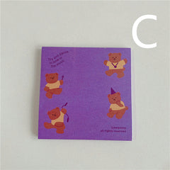 Cartoon Cute Bear Series Sticky Notes 