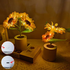 Rechargeable Sunflower Led Simulation Night Light Table