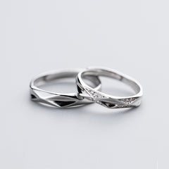 S925 Silver Couple Rings