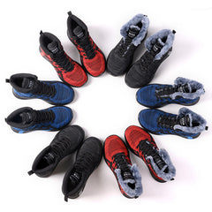 Winter Plush Boots Men Safety Shoes