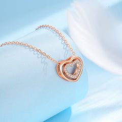 925 Sterling Silver Heart Pendant Necklace