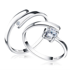 Fashion Personality Sterling Silver Couple Rings