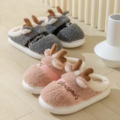 Winter Elk Cozy Home Slipper