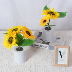 Rechargeable Sunflower Led Simulation Night Light Table