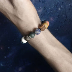 Stone Solar System Eight Planets Bracelet