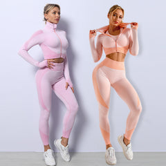 Seamless Yoga 3PCS Set Leggings