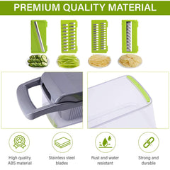 Versatile 12-in-1 Vegetable Chopper Slicer