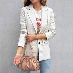 Long Sleeve Button Cardigan Coat For Women