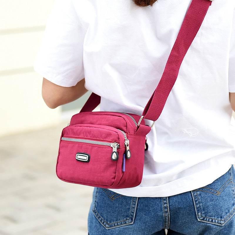 Versatile Small Square Messenger Bag Nylon