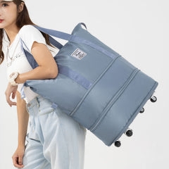 Double-Layer Universal Wheel Travel Handbag