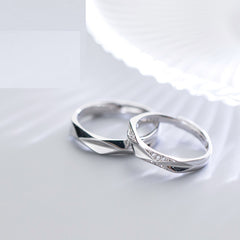 S925 Silver Couple Rings