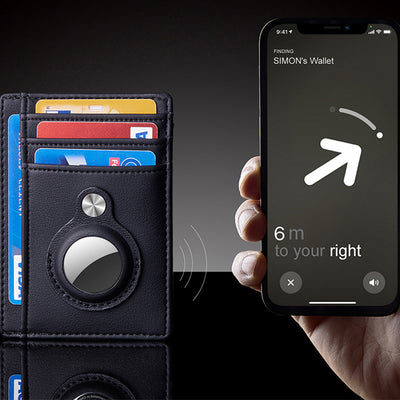 Anti-Theft AirTag Wallet with RFID