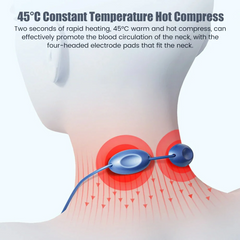 Smart Neck Massager Heating EMS Pulse