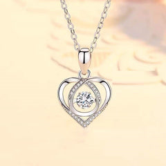 925 Beating Heart-shaped Necklace Women