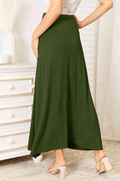 Soft Rayon Maxi Skirt: Double Take