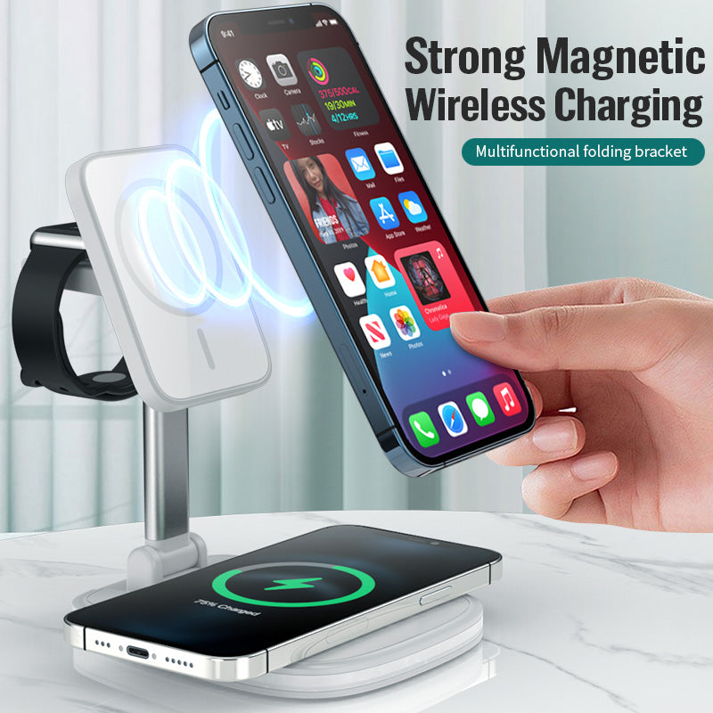 3 in 1 Magnetic Folding Wireless Charger