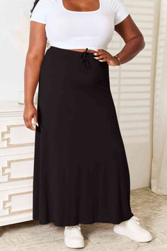 Soft Rayon Maxi Skirt: Double Take